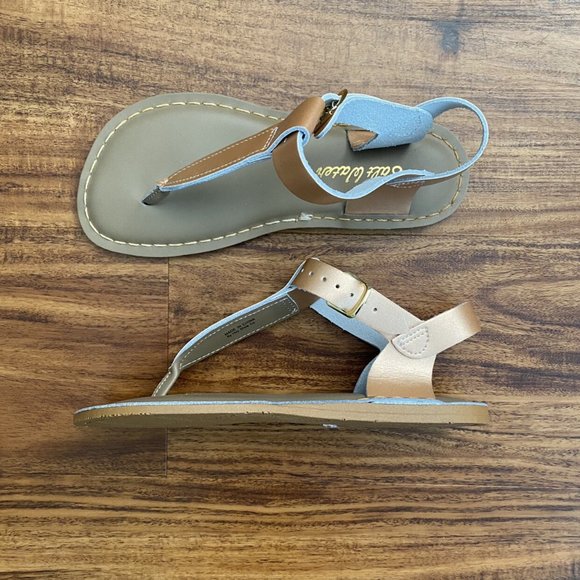 NWOB Girls Salt Water Rose Gold Sandals - Picture 5 of 9